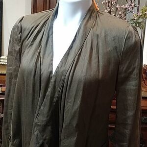 Diane von Furstenberg green olive jacket